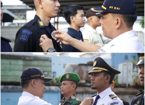KAI Divre I Sumut Lakukan Apel Gelar Pasukan untuk Pelayanan Optimal, Jelang Arus Mudik Lebaran