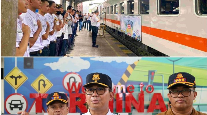 Kolaborasi Pemprov Sumut Dan KAI Berangkatkan 623 Pemudik Tahap I, Sumut Cetak Sejarah, Mudik Gratis Tiga Moda