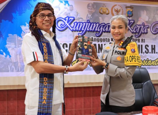 Kapolres Pematangsiantar Terima Kunker Reses Anggota Komisi III DPR RI Dr. Hinca IP Panjaitan, SH, MH,ACCS