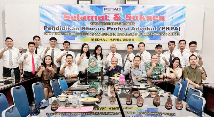 DPC Peradi Medan gelar pendidikan khusus profesi advokat diikuti puluhan sarjana hukum
