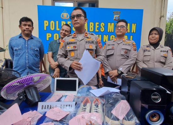 Polsek Sunggal Berhasil Ungkap Kasus Pembongkaran Rumah Kosong