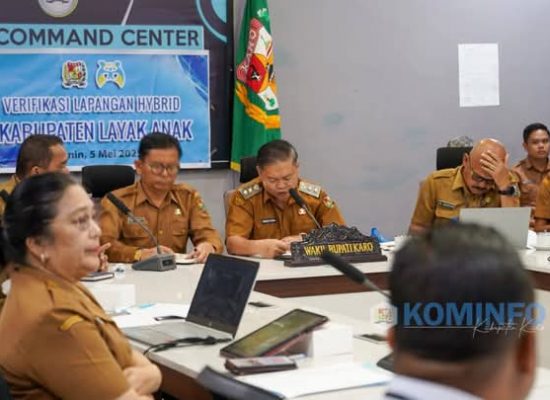 Wakil Bupati Karo Hadiri Verifikasi Lapangan Hybrid Evaluasi Kabupaten Layak Anak Tahun 2025