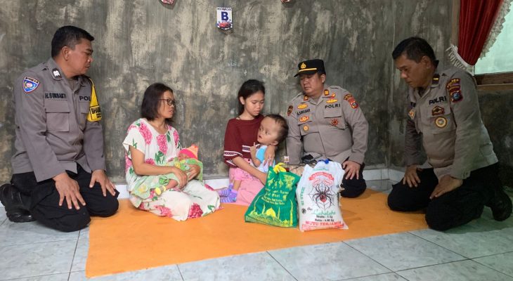 Kapolsek Selesai Ringkan Beban Bayi Penderita Hydrocepalus di Lau Mulgap