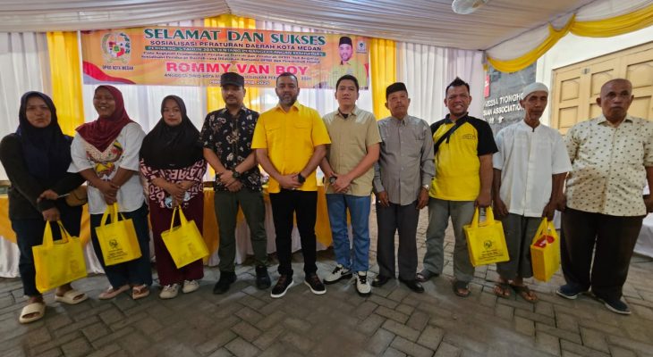 Anggota DPRD Medan Rommy Van Boy Sosper Penanggulangan Kemiskinankinan