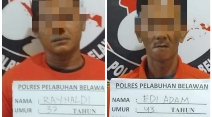 Dua Pengedar Narkoba Diringkus Sat Narkoba Polres Pelabuhan Belawan di Kota Datar