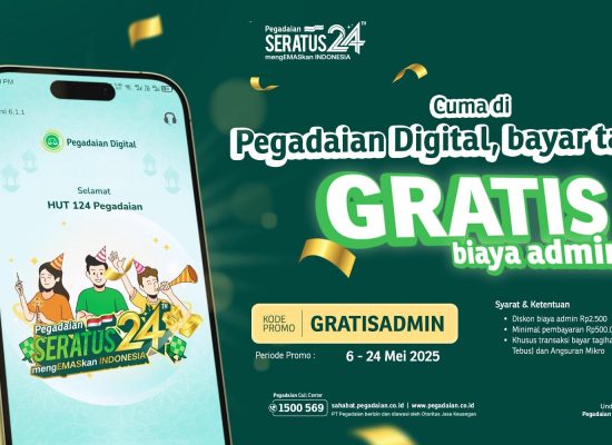 Transaksi Serba Mudah di Pegadaian Digital, Bebas Biaya Admin!