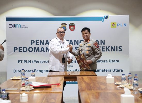 PLN UID Sumatera Utara Perkuat Kolaborasi dengan Polda Sumut melalui PKS Pam Obvit Bidang Kelistrikan