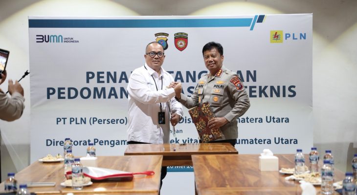 PLN UID Sumatera Utara Perkuat Kolaborasi dengan Polda Sumut melalui PKS Pam Obvit Bidang Kelistrikan