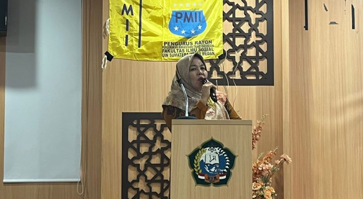 Pelantikan PR PMII FIS UINSU : Dekan FIS UINSU Tegaskan PMII Bukan Sekedar Organisasi