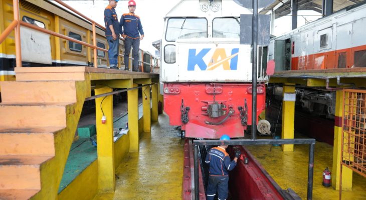 KAI Divre I Sumut Pastikan Keandalan Lokomotif Jelang Libur Panjang Akhir Pekan