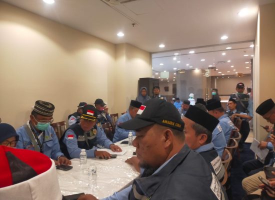 Jelang Armuzna, Ketua Kloter 09 KNO Lakukan Koordinasi dengan Kepala Sektor 7 Makkah