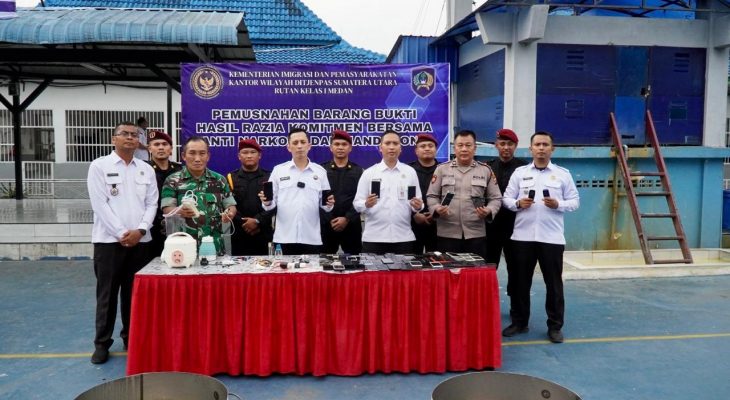 Rutan Kelas I Medan Siap wujudkan Rutan Terbebas dari Peredaran Narkoba dan Handphone