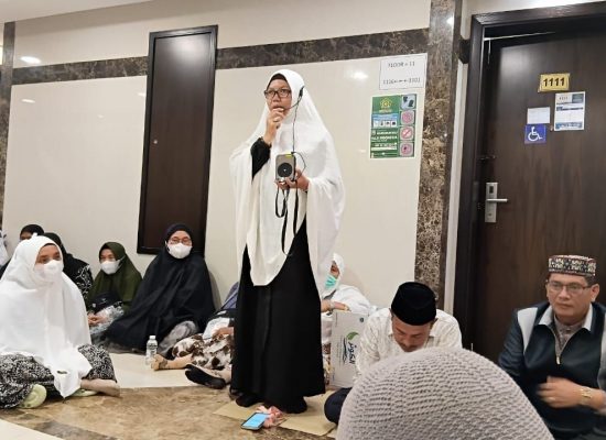 Jemaah Kloter 10 KNO Gelar Pemantapan Bimbingan Manasik Jelang Puncak Haji 1446 H