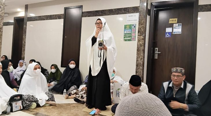 Jemaah Kloter 10 KNO Gelar Pemantapan Bimbingan Manasik Jelang Puncak Haji 1446 H