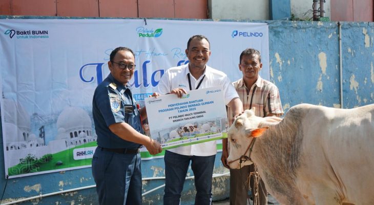 Pelindo Multi Terminal Grup Salurkan 90 Ekor Hewan Qurban di Sekitar Wilayah Pelabuhan