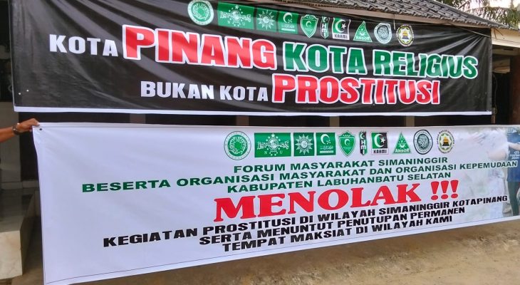 Ormas Islam Dan Ribuaan  Masyarakat Labusel Turun Kejalan Minta Tutup Tempat Maksiat
