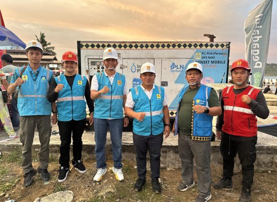PLN UP3 Nias Berhasil Amankan Kelistrikan hingga Puncak Acara Nias Pro 2025