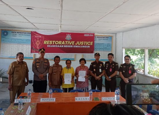 Kejati Sumut Selesaikan 3 Perkara Penganiayaan Dengan Pendekatan Keadilan Restoratif