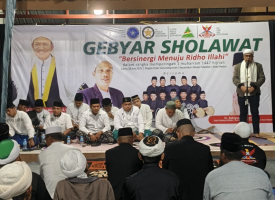 Peringati Tahun Baru Islam 1447 H, PC Majelis Mursyidin dan PC MDS Rijalul Ansor Kota Medan Gelar Gebyar Sholawat