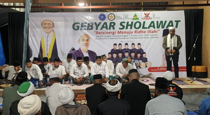 Peringati Tahun Baru Islam 1447 H, PC Majelis Mursyidin dan PC MDS Rijalul Ansor Kota Medan Gelar Gebyar Sholawat