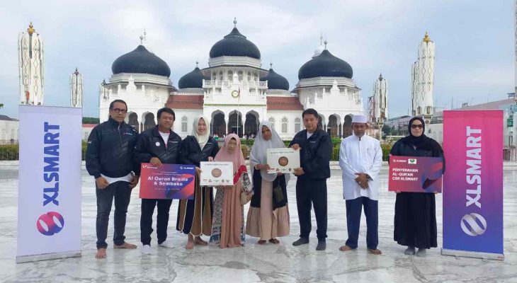 Dukung Kemajuan Aceh, XLSMART Perluas Jaringan hingga Wakaf Al-Qur’an
