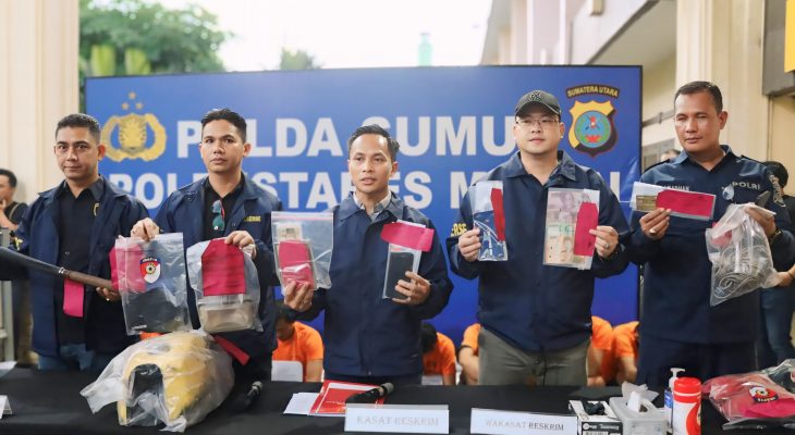 Unit Resmob Sat Reskrim Polrestabes Medan Ciduk Pencuri dan Penadah Becak Motor