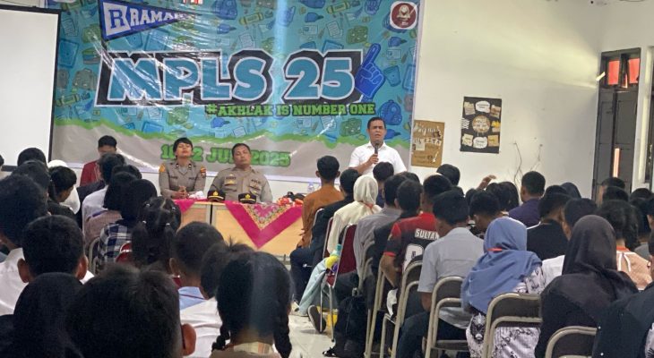 Melalui Police To School Polsek Tuntungan Ajak Pelajar Lawan Pengaruh Negatif