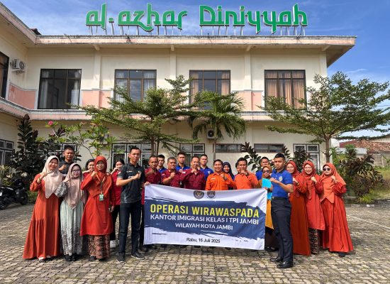 Awasi Ketat Keberadaan Orang Asing, Imigrasi Jambi Gelar Operasi Wira Waspada 2025