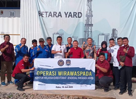 Kegiatan Pelaksanaan Operasi Serentak “WIRAWASPADA” Tahun 2025 Kanwil Ditjen Imigrasi Jambi Bersama Seluruh UPT Imigrasi Di Provinsi Jambi