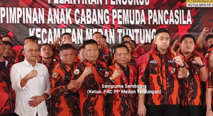 Pemuda Pancasila Medan Tuntungan Lantik Pengurus Baru dan Resmikan Kantor PAC