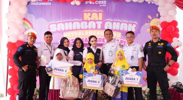 Peringati Hari Anak Nasional, KAI Divre I Sumut Gelar “KAI Sahabat Anak” di Stasiun Lalang