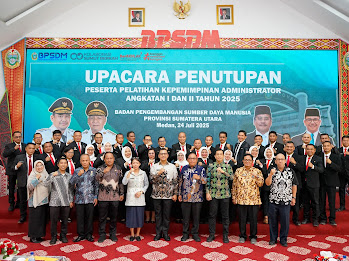 Tutup Pelatihan Kepemimpinan Administrator, Sekda Sumut Ajak ASN Jadi Motor Perubahan Pelayanan Publik