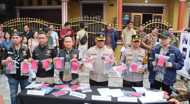 Tim Reskrim Polrestabes Medan Ungkap Kasus Pembunuhan Sadis Lansia di Medan