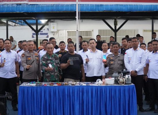 Rutan Kelas I Medan Gelar Razia Gabungan, Sita Sejumlah Barang Terlarang