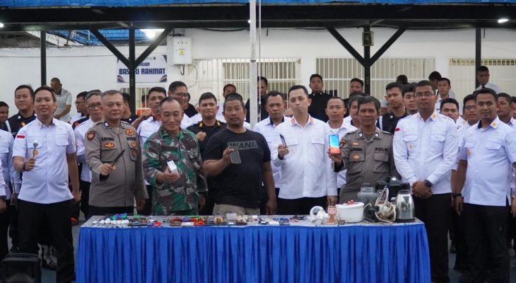 Rutan Kelas I Medan Gelar Razia Gabungan, Sita Sejumlah Barang Terlarang