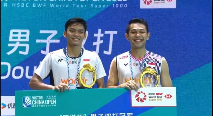 Duet Dadakan Fikri/Fajar Akhiri Puasa Gelar Indonesia di Turnamen Super 1000