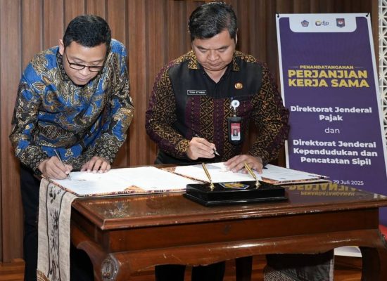 DJP dan Dukcapil Teken Kerja Sama Pemanfaatan Data Kependudukan untuk Penguatan Sistem Perpajakan