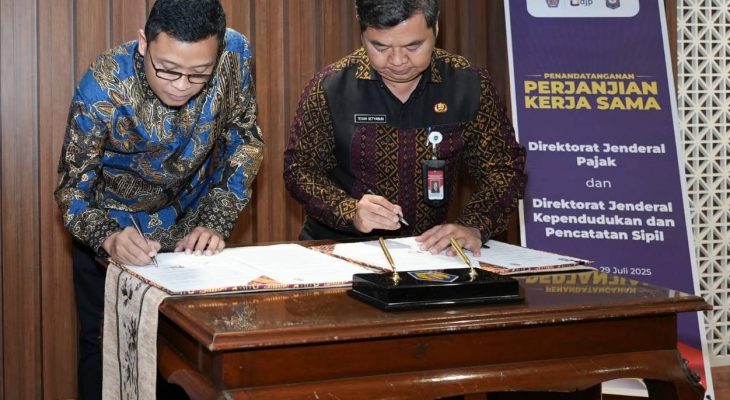 DJP dan Dukcapil Teken Kerja Sama Pemanfaatan Data Kependudukan untuk Penguatan Sistem Perpajakan