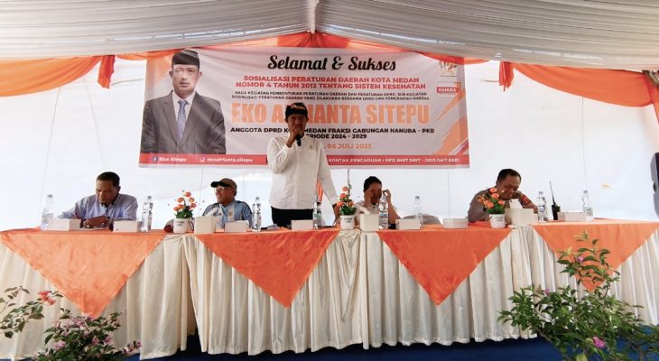 Gelar Sosper Tentang Sistem Kesehatan Kota Medan, Eko Afrianta Sitepu Pastikan Masyarakat Dapat Berobat Tanpa BPJS