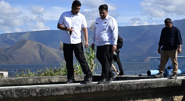 Gubernur Sumut Bobby Nasution Akan Tingkatkan Kualitas Air Bersih untuk Masyarakat, Tinjau Reservoir Tirtanadi Cabang Samosir
