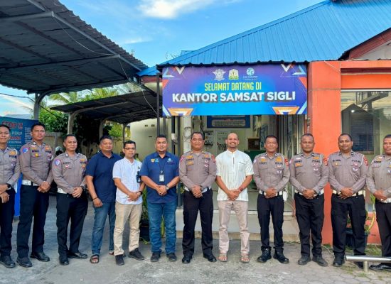 Ditlantas Polda Aceh Lakukan Supervisi Pelayanan Samsat Pidie