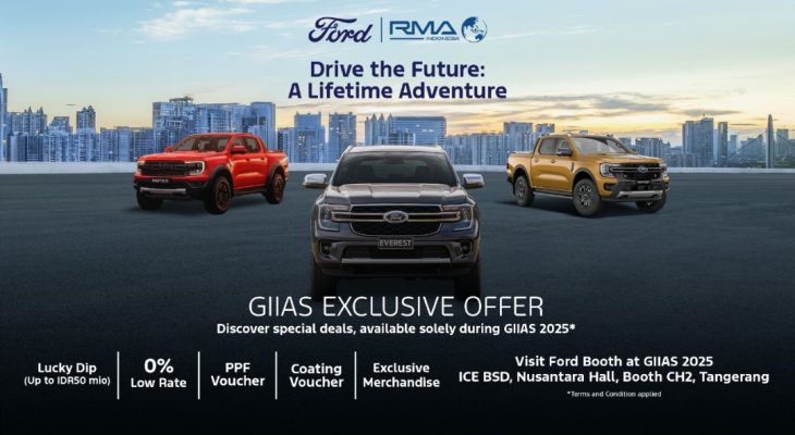 Ford RMA Indonesia Hadir di GIIAS 2025, Tawarkan Promo Eksklusif dan Pengalaman Interaktif