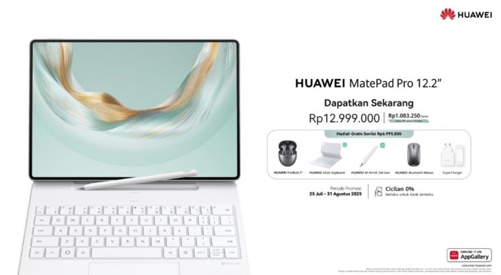 HUAWEI MatePad Pro 12.2” 2025 Resmi Hadir di Indonesia: Tablet Flagship dengan Produktivitas Setara Laptop