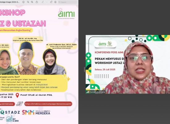 AIMI Siap Gelar Workshop Ustaz Ustazah Sambut Pekan Menyusui Dunia 2025