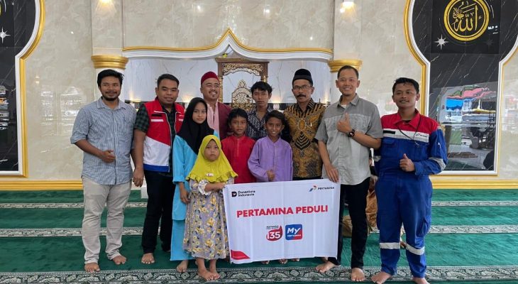 Pertamina Patra Niaga Salurkan Santunan untuk 207 Anak Yatim di Lima Wilayah Operasional