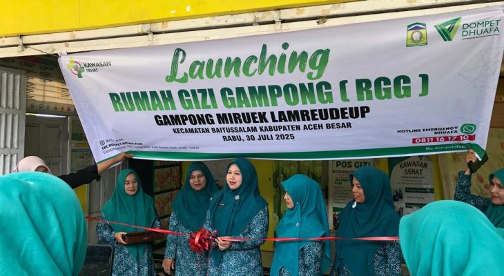 Dompet Dhuafa Aceh Resmikan Rumoh Gizi Gampong untuk Cegah Stunting di Aceh Besar
