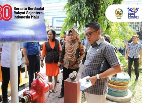 Pansus DPRD Medan Tinjau Sistem Proteksi Kebakaran di Gedung Keuangan Negara