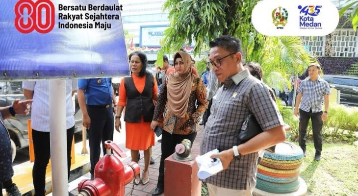 Pansus DPRD Medan Tinjau Sistem Proteksi Kebakaran di Gedung Keuangan Negara