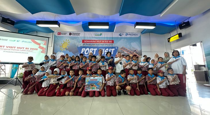 Pelindo Regional 1 Ajak Siswa SD Kenal Dunia Maritim Lewat “Port Visit” di Belawan