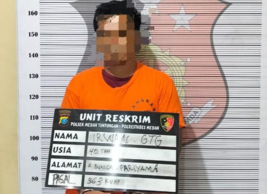Tak Berkutik! Polisi Ringkus Pencuri Motor di Loket Angkot Medan Tuntungan